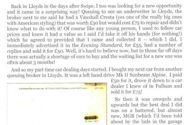 Page 59 from the book 'A Reluctant Aristocrat'